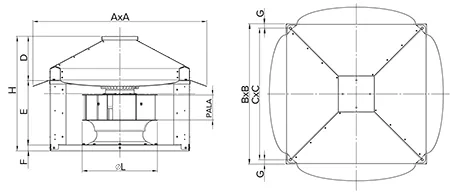 Vortice SLIMROOF 155 M ES – 15271 – 2